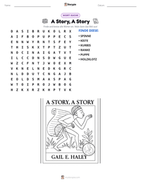A Story, A Story druckbare Arbeitsblatt Vorschau