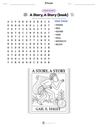 A Story, A Story (book) printable worksheet preview