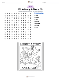 Prabaca lembar kerja cetak A Story, A Story