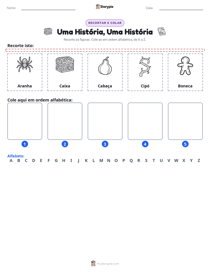 Recortar & Colar Alfabeto