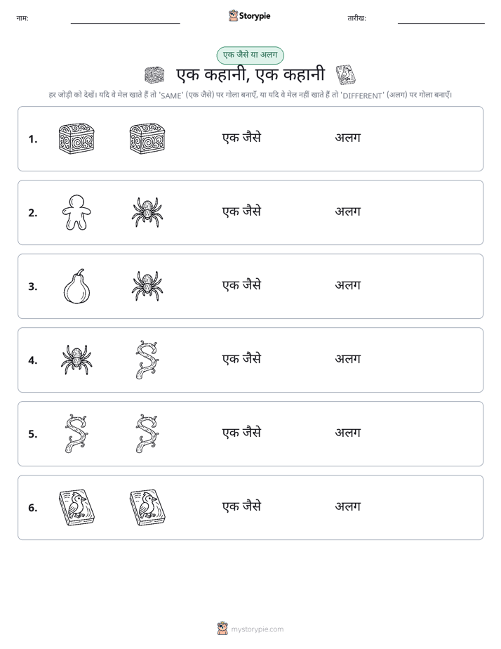 समान या भिन्न