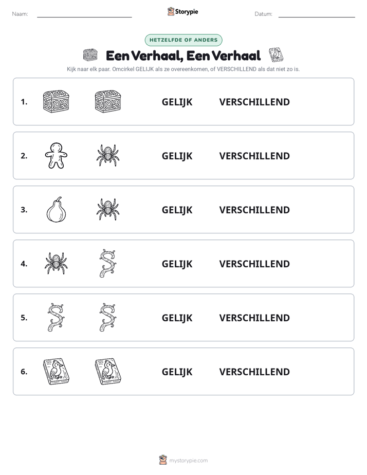 Zelfde of Verschillend