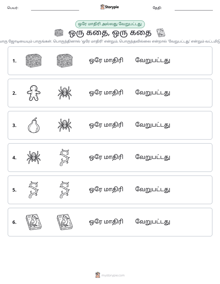 அதே அல்லது மாறுபட்டது