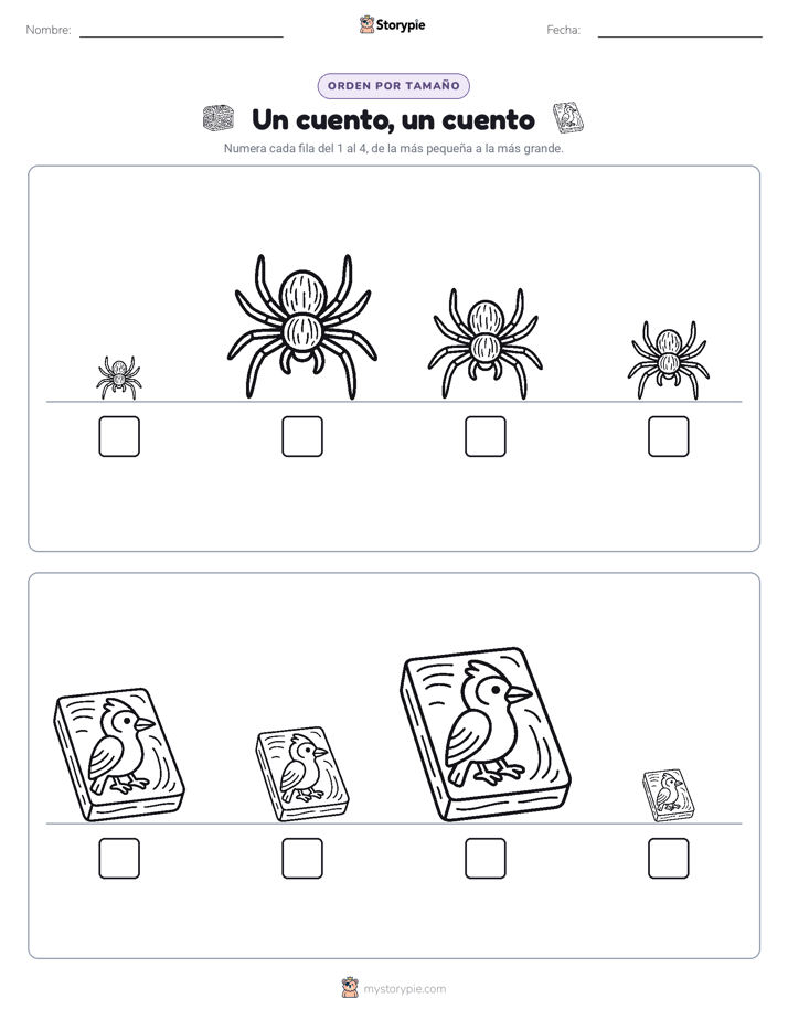 Orden de Tamaños
