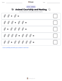 Animal Courtship and Nesting printable worksheet preview