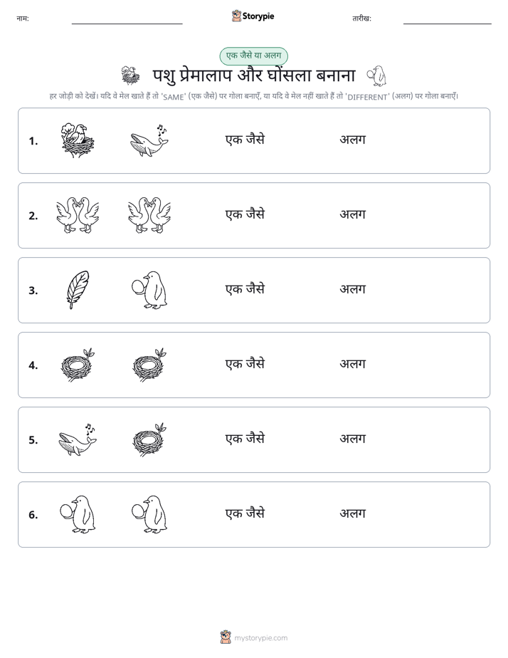 समान या भिन्न