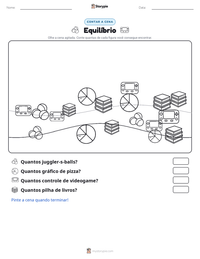 Prévia da folha de atividades imprimível Equilíbrio