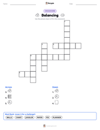 Balancing printable worksheet preview