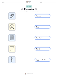 Balancing printable worksheet preview