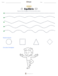 Anteprima della scheda stampabile di Equilibrio