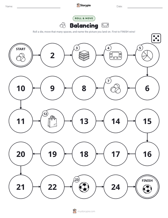 Roll & Move Game