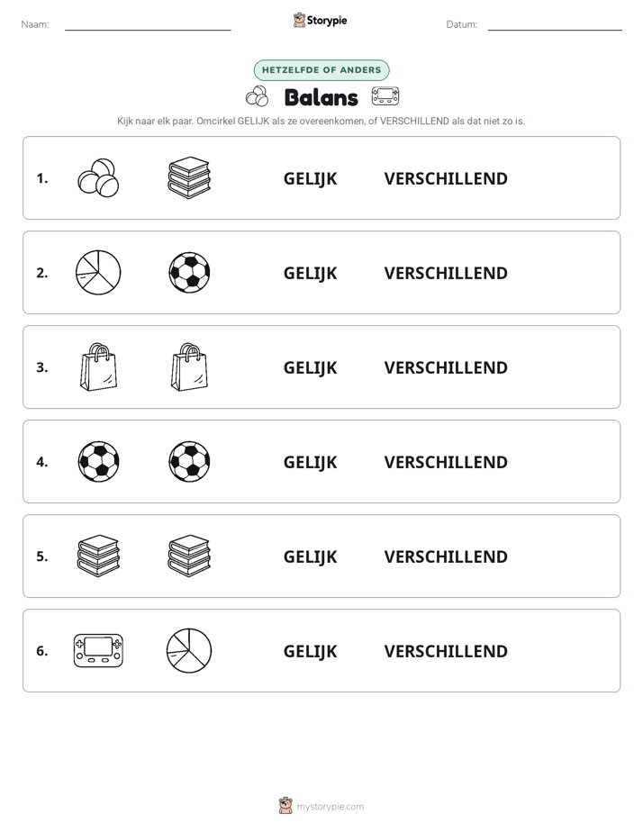 Zelfde of Verschillend