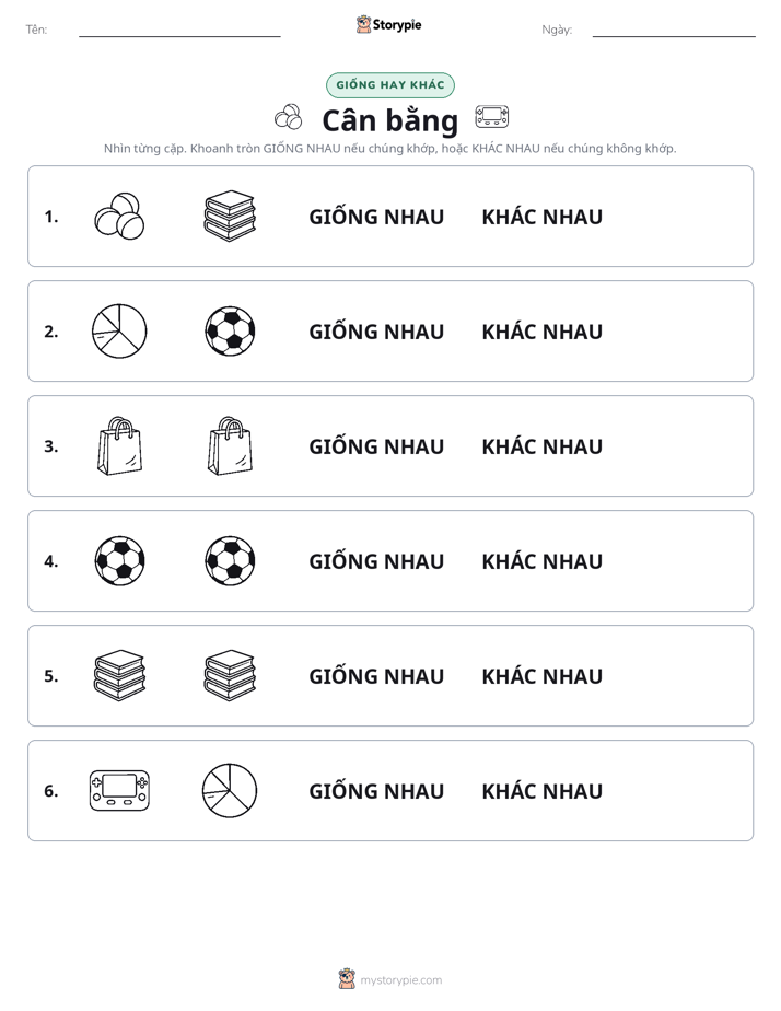 Giống Hay Khác