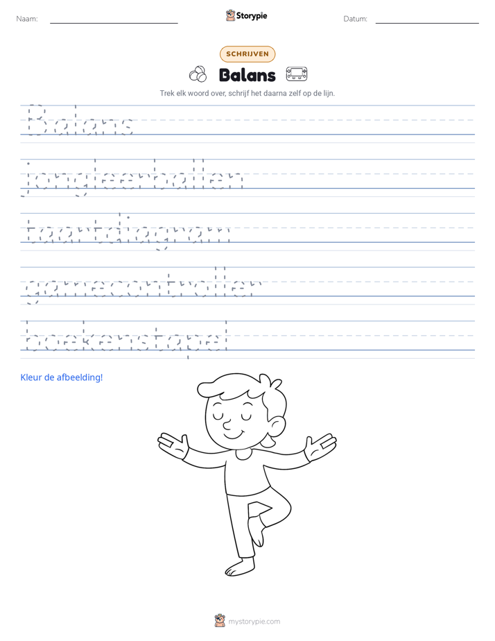 Schrijf Oefening
