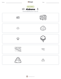 Alabama printable worksheet preview