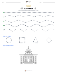Alabama printable worksheet preview