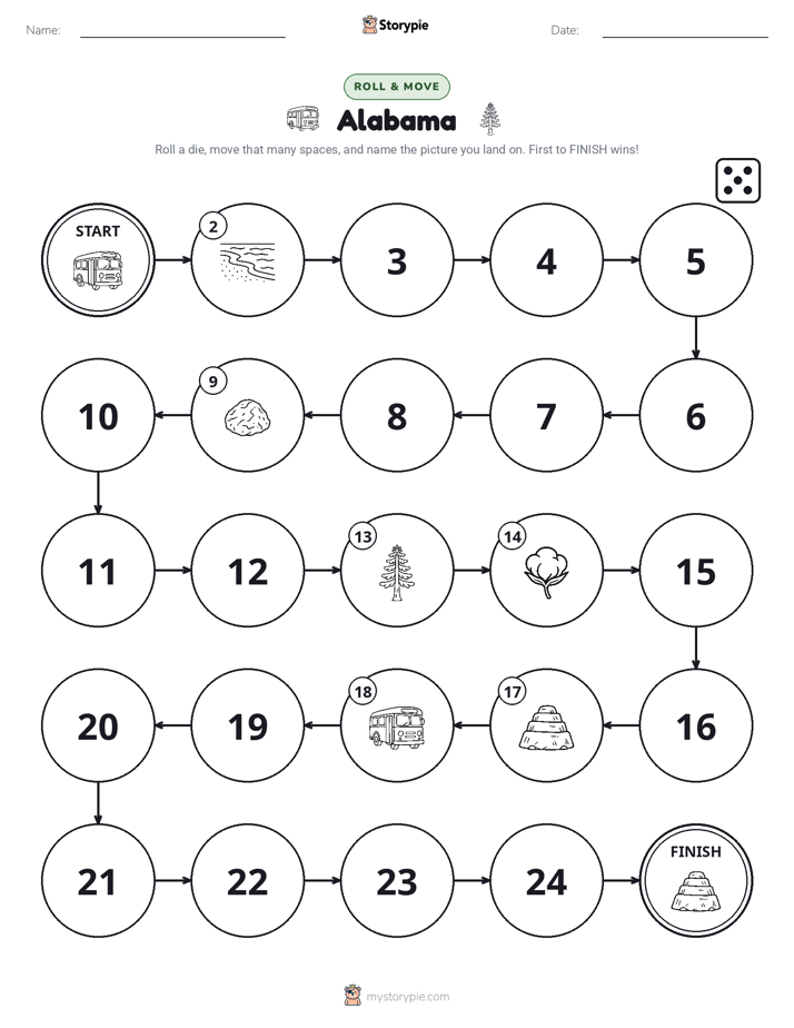 Roll & Move Game