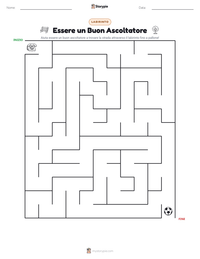 Anteprima della scheda stampabile di Essere un Buon Ascoltatore