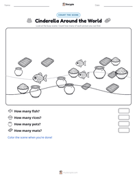 Cinderella Around the World printable worksheet preview