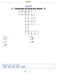 Cinderella Around the World printable worksheet preview