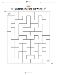 Cinderella Around the World printable worksheet preview