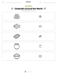 Cinderella Around the World printable worksheet preview