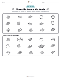Cinderella Around the World printable worksheet preview