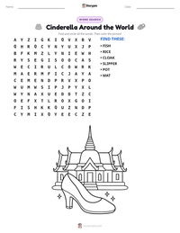 Cinderella Around the World printable worksheet preview