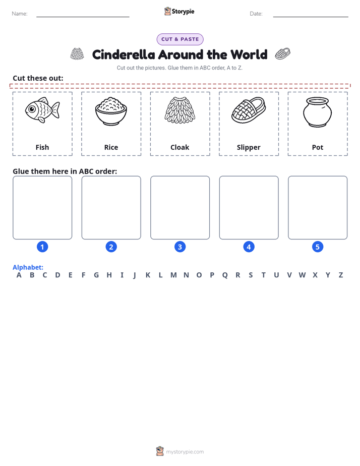 Cut & Paste Alphabet