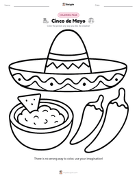 Cinco de Mayo printable worksheet preview