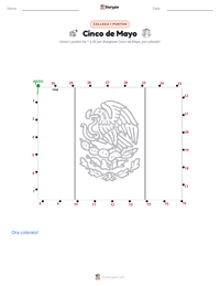 Anteprima della scheda stampabile di Cinco de Mayo