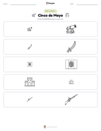 Cinco de Mayo printable worksheet preview