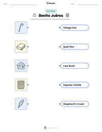 Benito Juárez printable worksheet preview