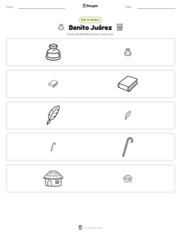 Benito Juárez printable worksheet preview