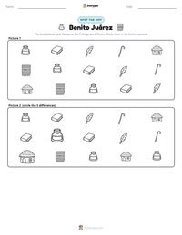 Benito Juárez printable worksheet preview