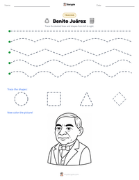 Benito Juárez printable worksheet preview