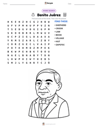 Benito Juárez printable worksheet preview