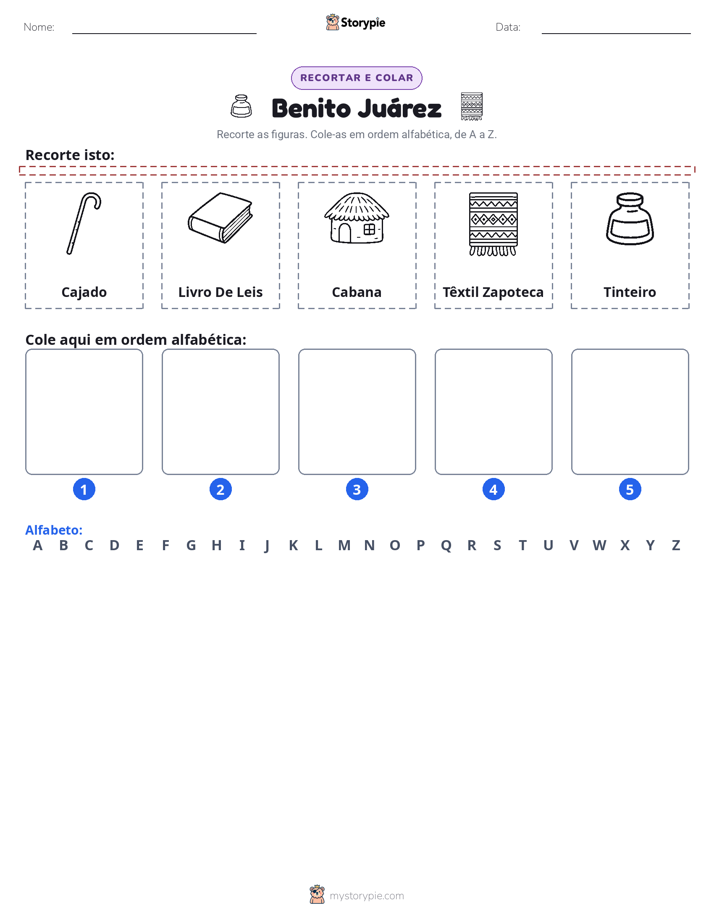 Recortar & Colar Alfabeto