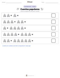 Vista previa de la hoja de trabajo imprimible de Cuentos populares