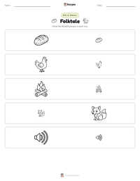 Folktale printable worksheet preview