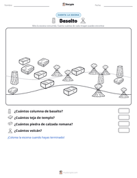 Vista previa de la hoja de trabajo imprimible de Basalto