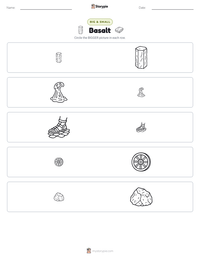 Basalt printable worksheet preview