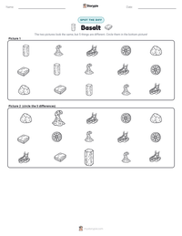 Basalt printable worksheet preview