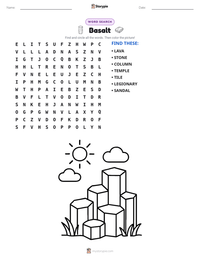 Basalt printable worksheet preview