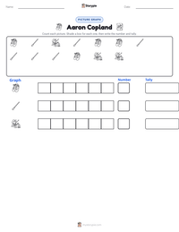 Aaron Copland printable worksheet preview
