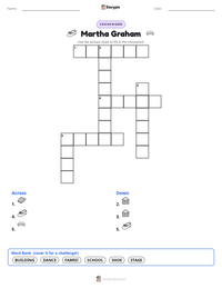 Martha Graham printable worksheet preview