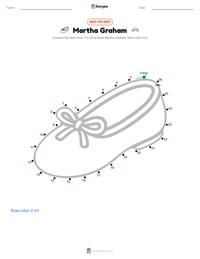 Martha Graham printable worksheet preview