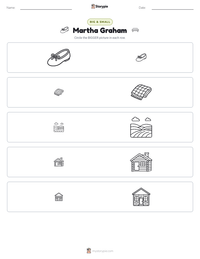 Martha Graham printable worksheet preview