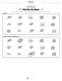 Martha Graham printable worksheet preview