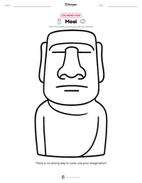 Moai printable worksheet preview